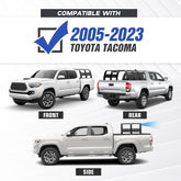 23" High Overland Pickup Roof Rack for Trucks for 2005-2023 Toyota Tacoma | Yzona
